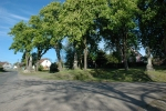 Heiligenstatuen auf dem Dorfplatz in Doschitz